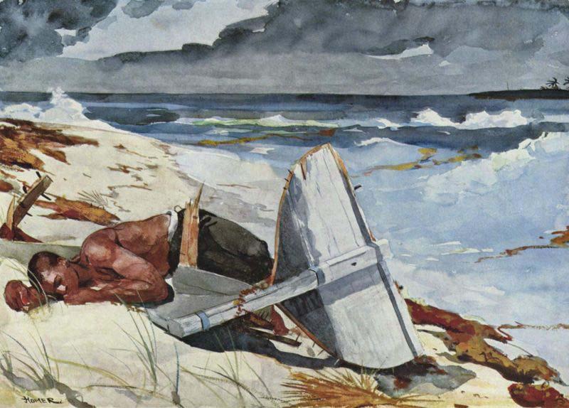 Winslow Homer After the Tornado, Bahamas France oil painting art